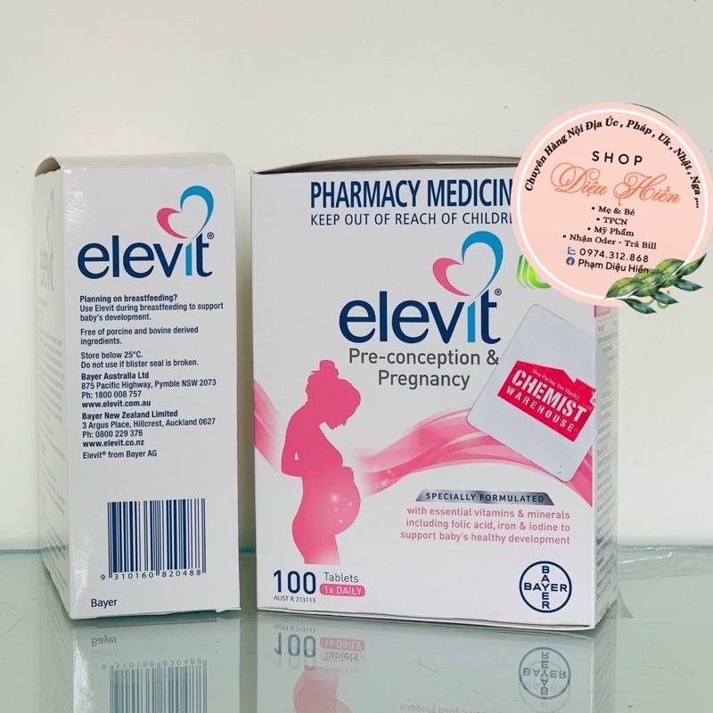 Elevit Vitamin tổng hợp cho mẹ bầu của Úc