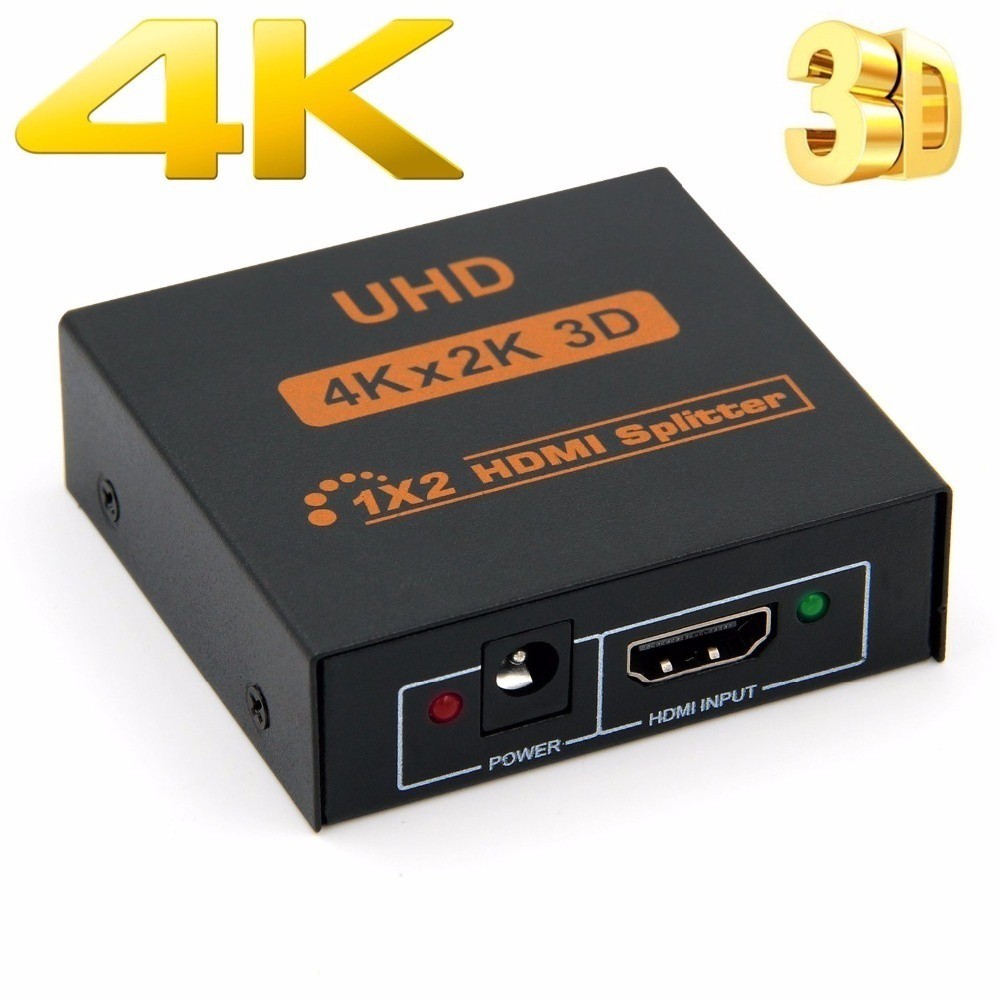 Bộ chia đầu cắm HDMI 4K HD 1080p 1X2 1X4 cho HDTV DVD PS3 Xbox chuyên dụng