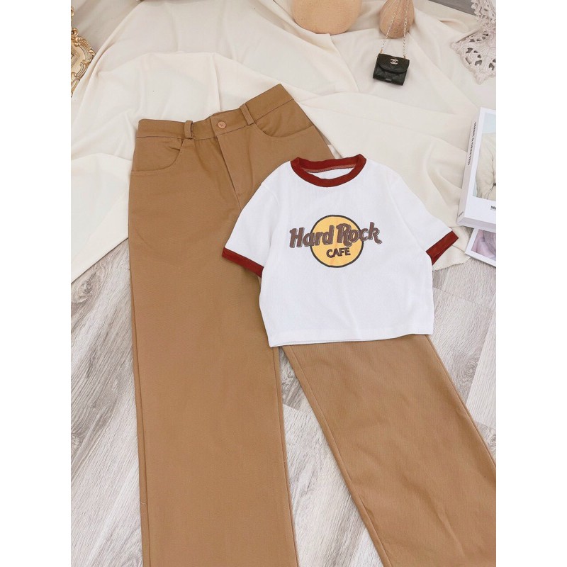 SET ÁO CRT QUẦN ỐNG LOE KAKI