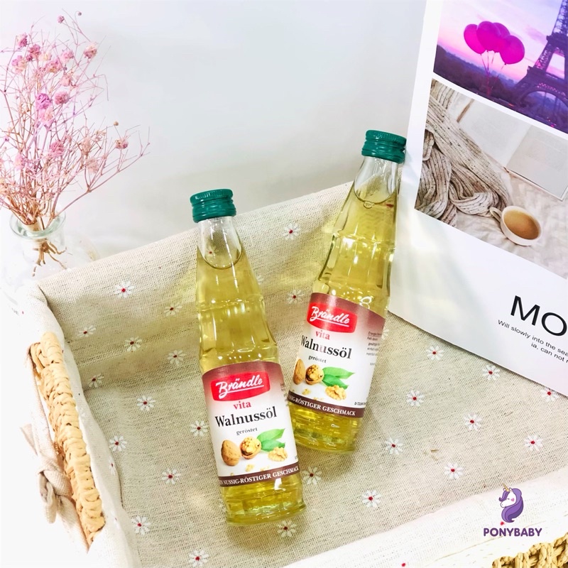 Dầu Óc Chó Nguyên Chất Brandle Vita Walnussol Cung Cấp Dinh Dưỡng Và Vitamin Cho Bé - Ponybaby Store