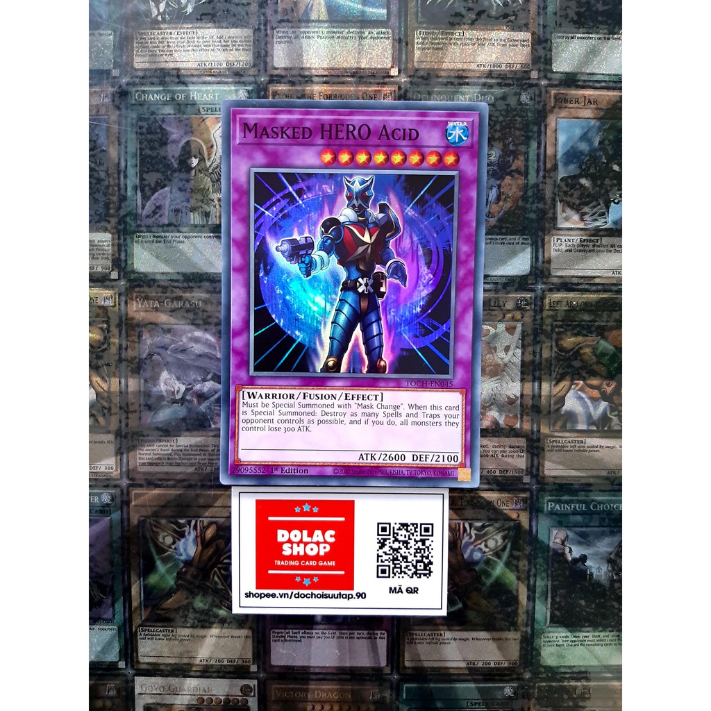 THẺ BÀI YUGIOH TOCH - Masked HERO Acid