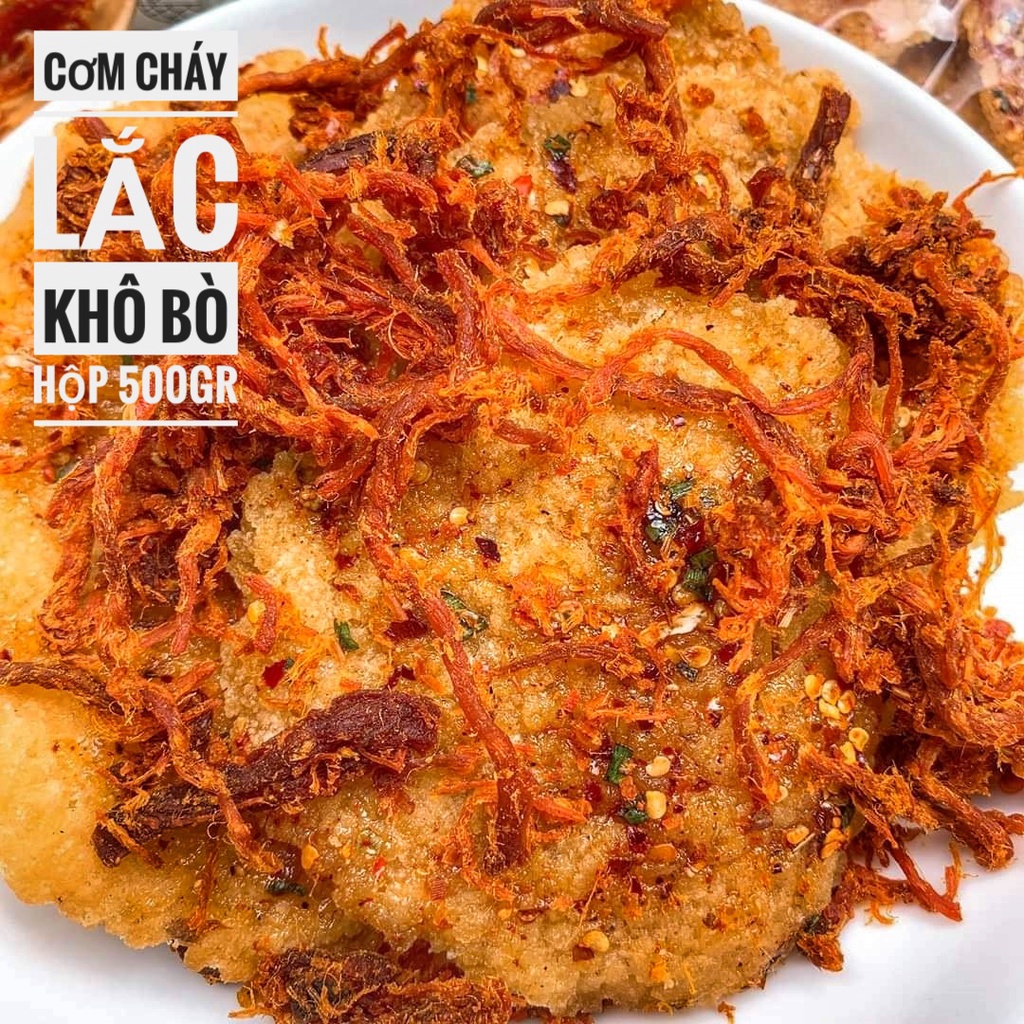 Cơm Cháy Lắc Khô Bò - Hộp 300Gram