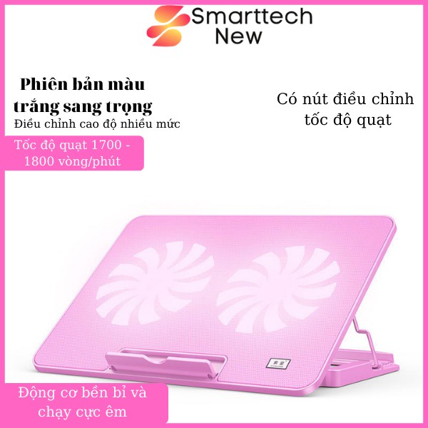 Quạt Tản Nhiệt Laptop, Đế Tản Nhiệt Laptop Cho Máy Tính 14 inch Đến 17 inch Quạt Mạnh Êm Có Nhiều Loại 2 Quạt Đến 6 Quạt