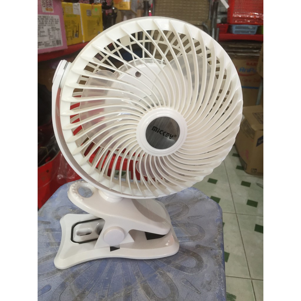 Quạt Kẹp Sạc Mickey TD 806A, 806B