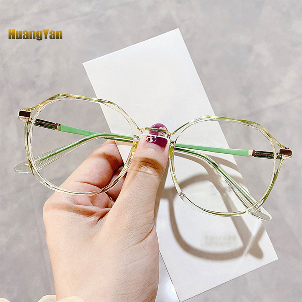 *YANJIN* Unisex Fashion Optical Glasses Anti-blue Light Simple Frame TR Flat Eyeglasses