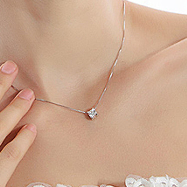 Mặt chuyền bạc sterling 925 đính đá zircon độc đáo