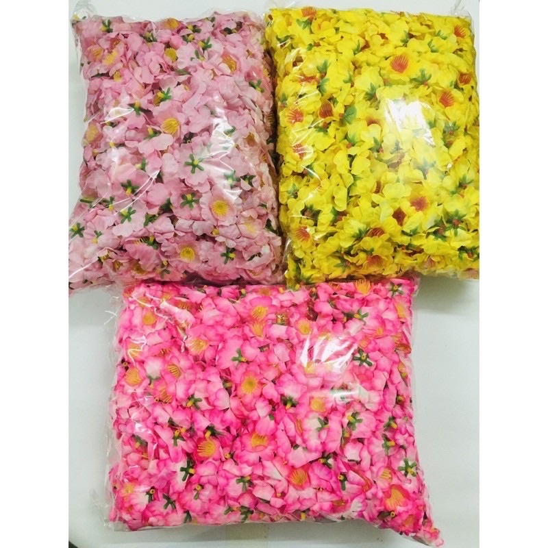 Sỉ 1kg hoa đào rời, hoa đào chùm trang trí