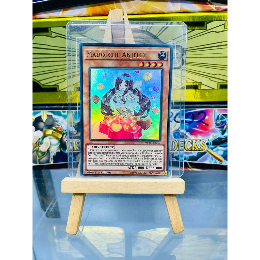[ Dưa Hấu Yugioh ] Lá bài thẻ bài Madolche Anjelly - Ultra Rare - Tặng bọc bài nhựa bảo quản