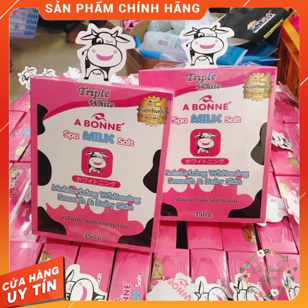 [CHÍNH HÃNG 100%] MẪU MỚI Muối Tắm Trắng Sữa Bò Tẩy Tế Bào Chết Thái Lan A BONNE' SPA MILK SALT HỘP 350Gr | BigBuy360 - bigbuy360.vn