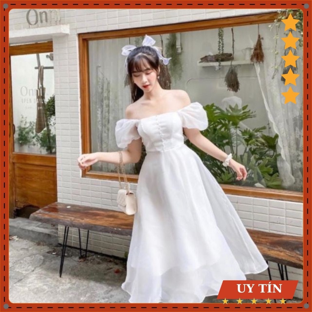 Đầm tay bồng cổ vuông công chúa Eva_home_fashion | BigBuy360 - bigbuy360.vn