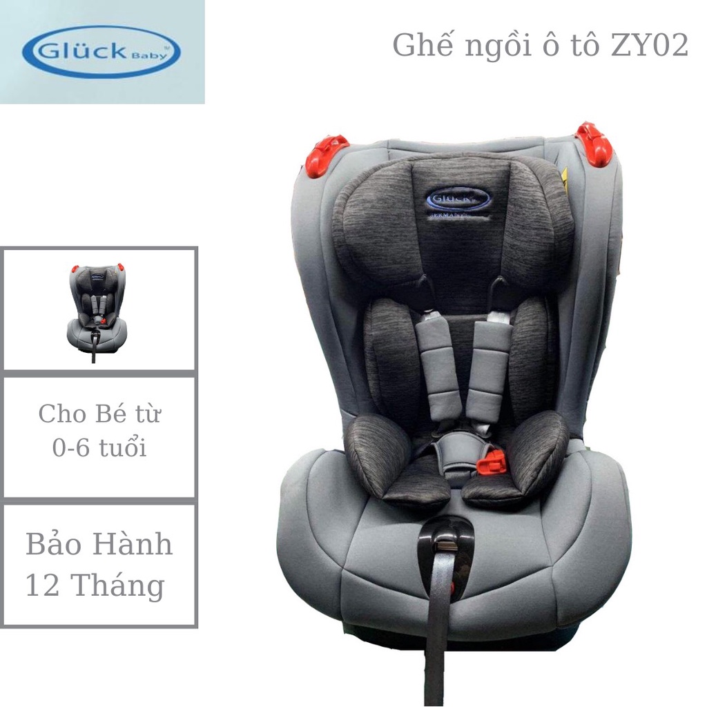 Ghế ngồi ô tô Gluck ZY-02 màu xám