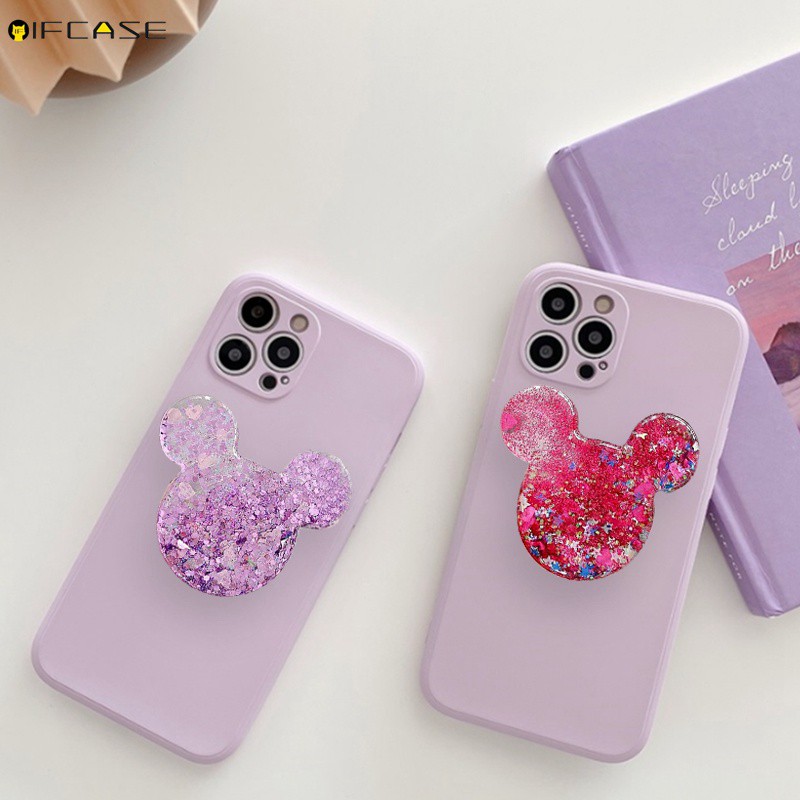 Ốp điện thoại TPU silicon mềm hình chuột Mickey Minnie cho iphone 12 Mini 12 11 Pro Max XS Max XR