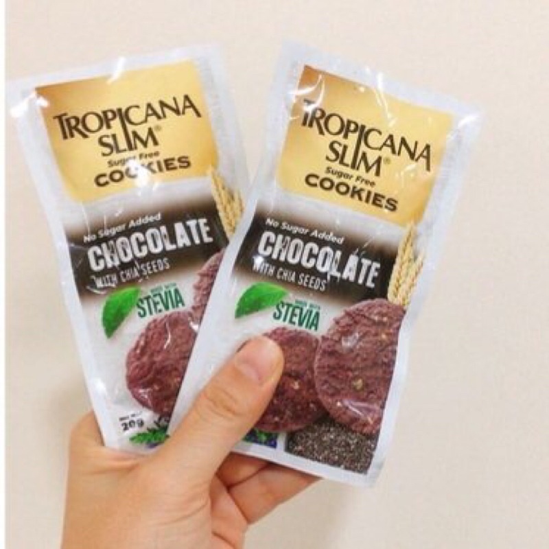 [Giao Hoả Tốc HCM] 1 gói Bánh ăn kiêng Vani 20g/ Chocola Tropicana Slim 20g