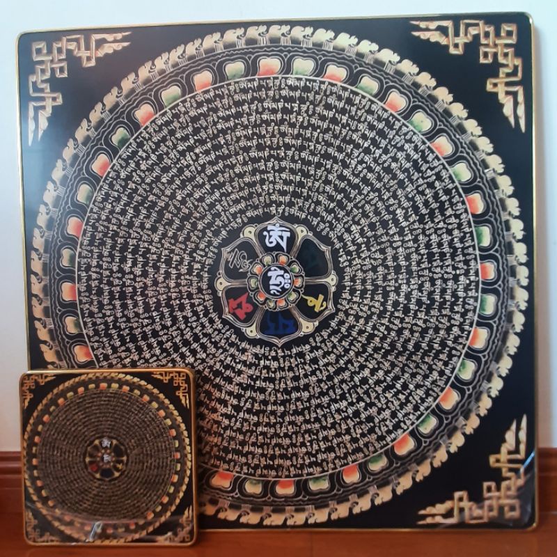 Tranh Mandala Om Mani Padme Hum 60x60