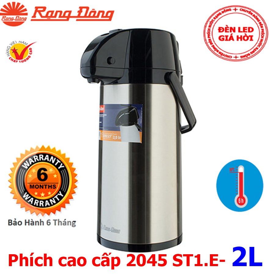 Phích cao cấp  2L, 2.5L Rạng Đông , model 2045 ST1.E-2L,  2545 ST1.E-2,5L