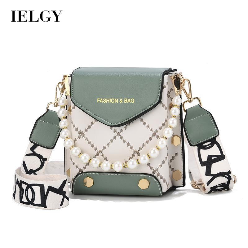Ielgy Túi Đeo Chéo Đựng Điện Thoại Họa Tiết Kim Cương Nhỏ Tinh Tế Cho Nữ