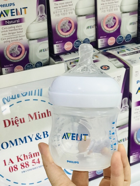 [Mã FMCG8 giảm 8% đơn 500K] Núm ty Avent Natural số 1,2,3,4,5,Y