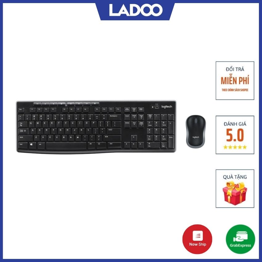 Bộ phím chuột không dây Logitech MK270r - Bảo hành chính hãng 36 tháng