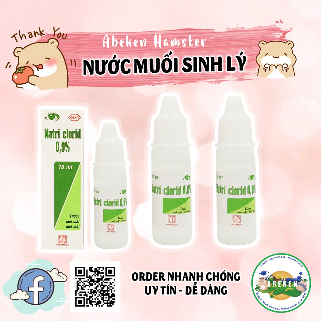 Nước muối lọ nhỏ cho Hamster