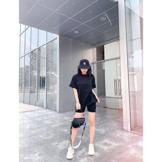 Set quần ngố + Áo thun form rộng Techno