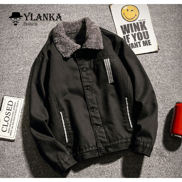 [VIDEO THẬT] [FREE SHIP TOÀN QUỐC] Áo Khoác Nam Lông Cừu - Áo Khoác Nam  Kaki Lót Lông Cừu Cực Chất | BigBuy360 - bigbuy360.vn