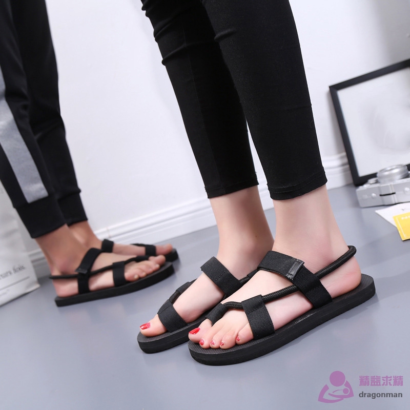 Giày sandal xỏ ngón đế bằng chống trượt dành cho nam nữ