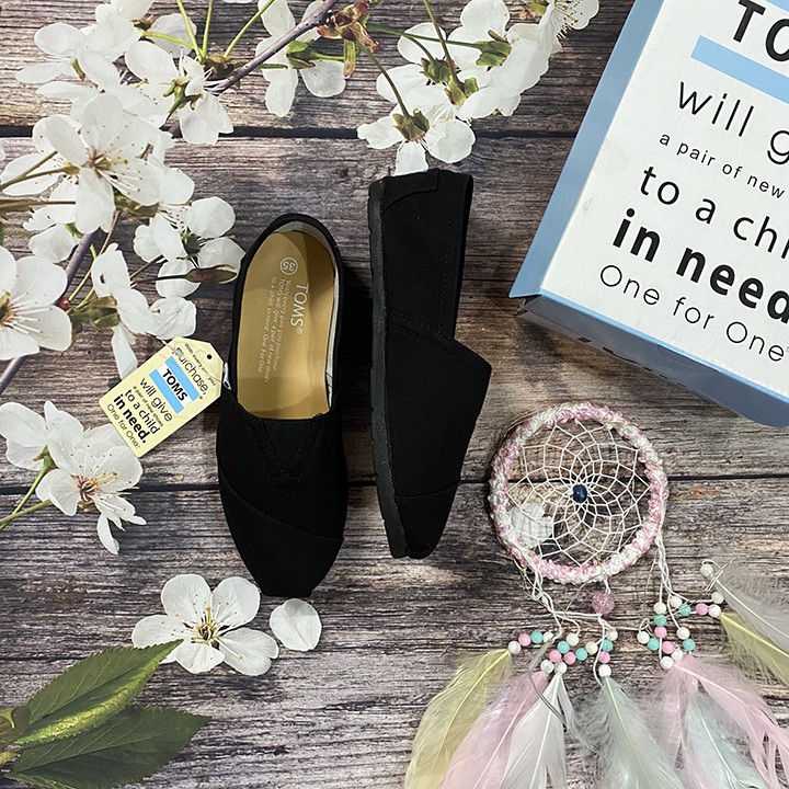 ⚡️⚡️GIÀY TOMS ĐEN, ĐẾ ĐEN