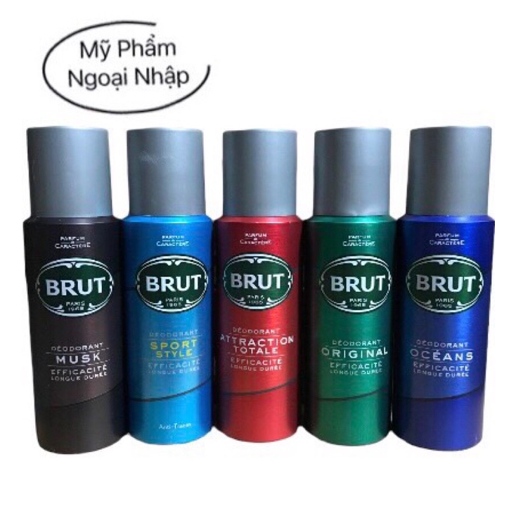 XỊT KHỬ MÙI CHO NAM BRUT ORIGINAL 200ML Của Pháp