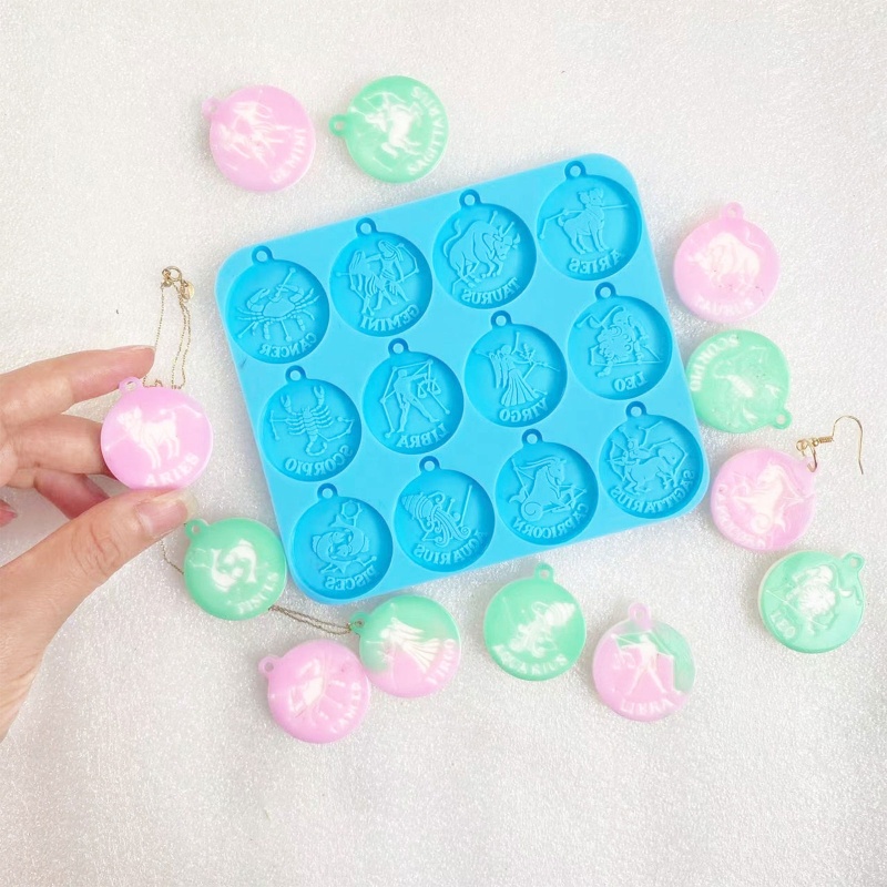 Khuôn Silicone Hình Cung Hoàng Đạo Dùng Trang Trí Diy
