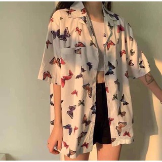 Sơ Mi Unisex Bươm Bướm Nhiều Màu Siêu Xinh SMBB054