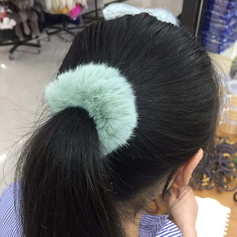 Dây Cột Tóc Vải Nhung Scrunchies Phong Cách Hàn Quốc Nhiều Màu Dành Cho Nữ