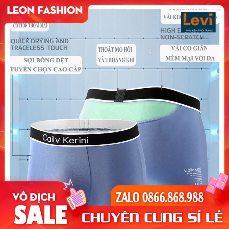 Quần Boxer Nam Cailv Kerini [⚓HÀNG NỘI ĐỊA⚓] Quần Sịp Đùi, CO DÃN  4 CHỀU, Đóng Lon, 95% Cotton thiết kế liền mạch