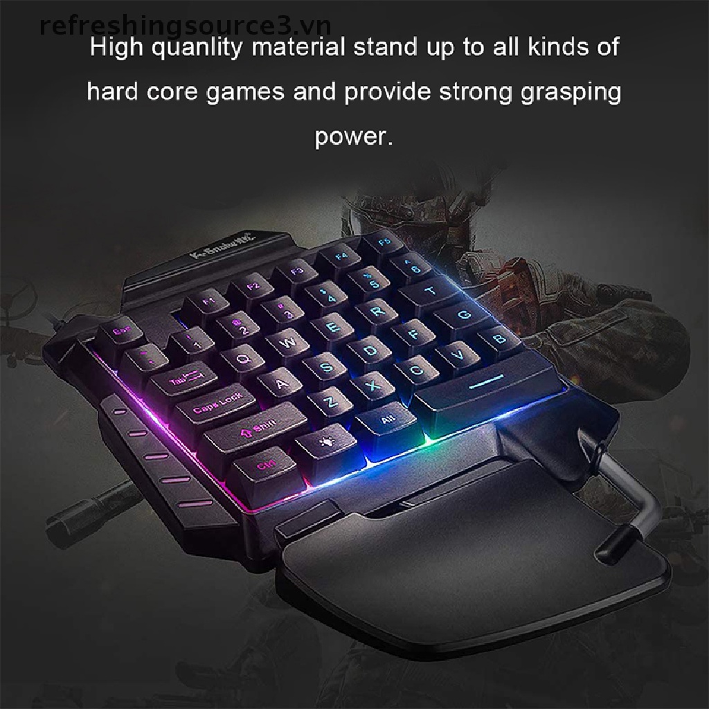 Bàn Phím Cơ Một Tay Rgb mini Có Đèn Nền Dùng Chơi game