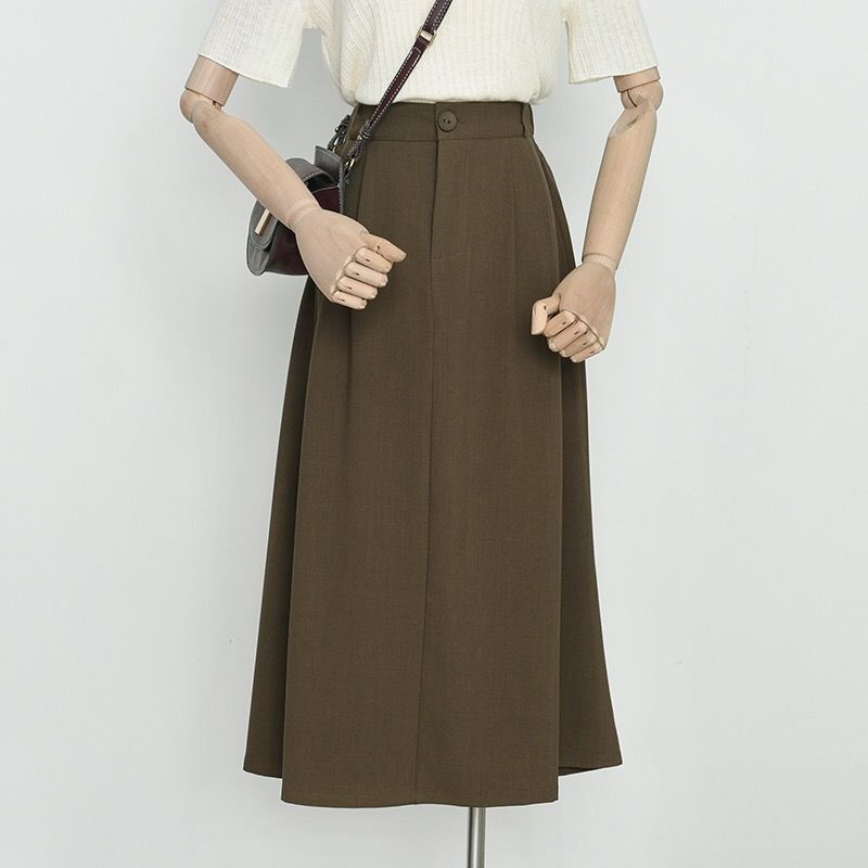 Chân Váy Chữ A Lưng Cao Co Giãn Thời Trang Xuân Thu Mới 2022