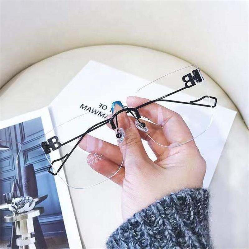 Mắt Kính Gọng Đôi B Siêu Nhẹ Chống Ánh Sáng Xanh Thời Trang Cho Nam Và Nữ