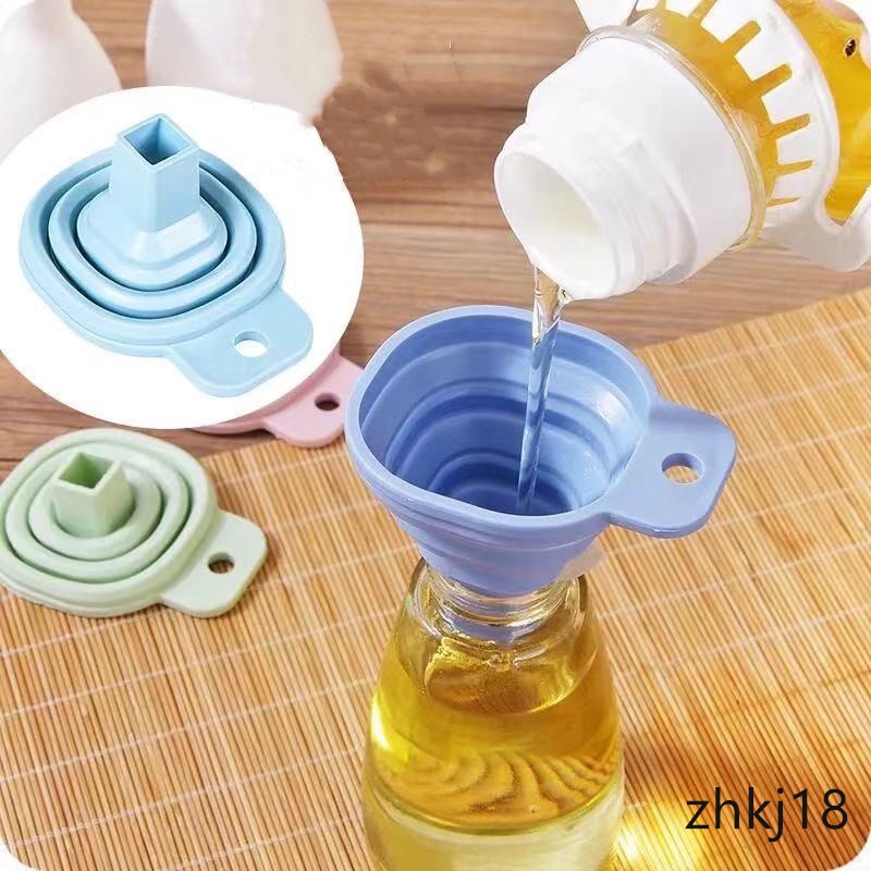 Phễu silicon có thể gấp gọn thích hợp cho nhà bếp