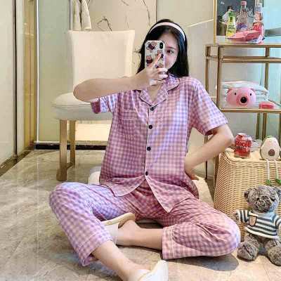 [ HÀNG NHẬP KHẨU ] Bộ Pijama cotton size to XL 2XL nhiều họa tiết tay ngắn quần dài chất đẹp co giãn cực mát thấm mồ hôi