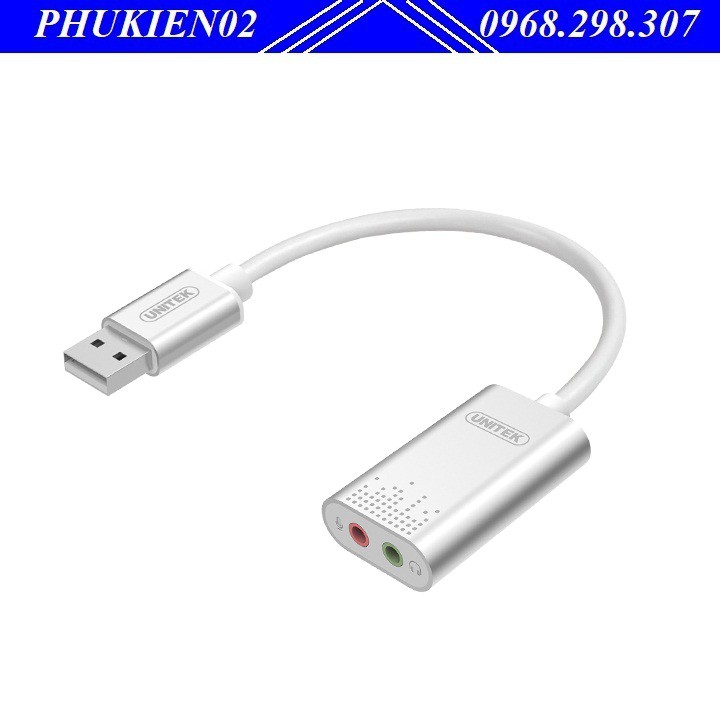 Thiết bị hỗ trợ kết nối usb ra âm thanh USB Sound Unitek Y-247