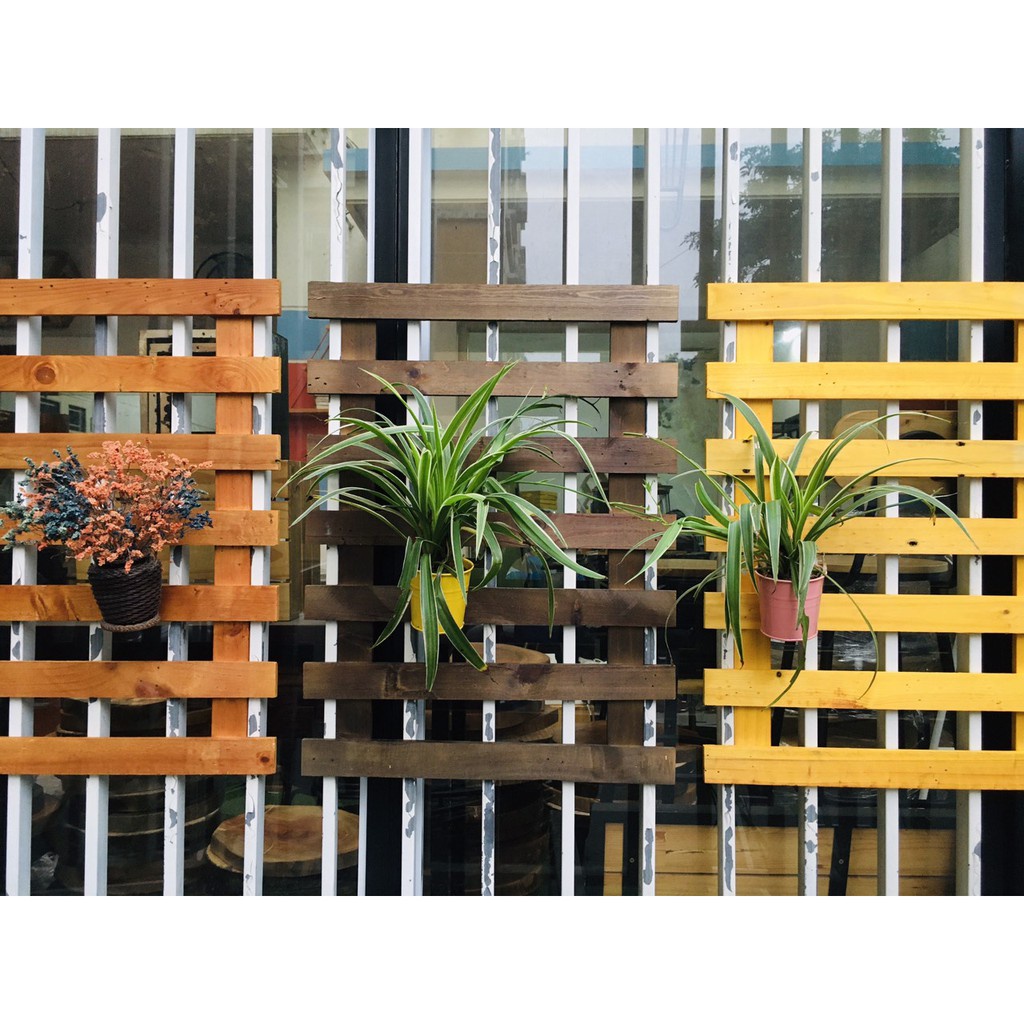 Kệ gỗ Treo Cây cảnh Ban Công KÍCH THƯỚC 40X40 CM