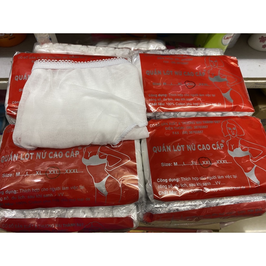 QUẦN LÓT VẢI COTTON SIZE 40-80KG