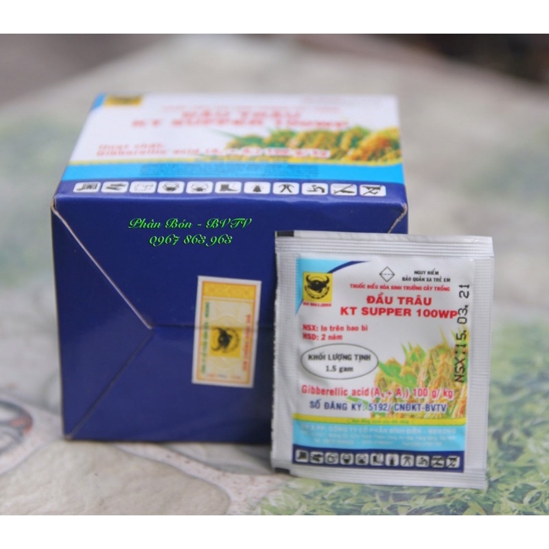 Kích thích và điều hòa sinh trưởng,Đầu trâu KT Super 100WP