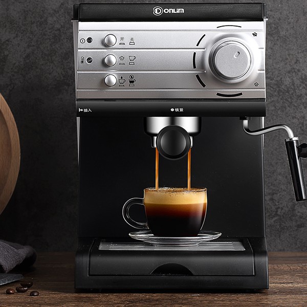 Máy pha cà phê tự động Espresso DONLIM KF6001 cho gia đình và văn phòng, máy pha cafe chuẩn cao cấp POT KITCHEN