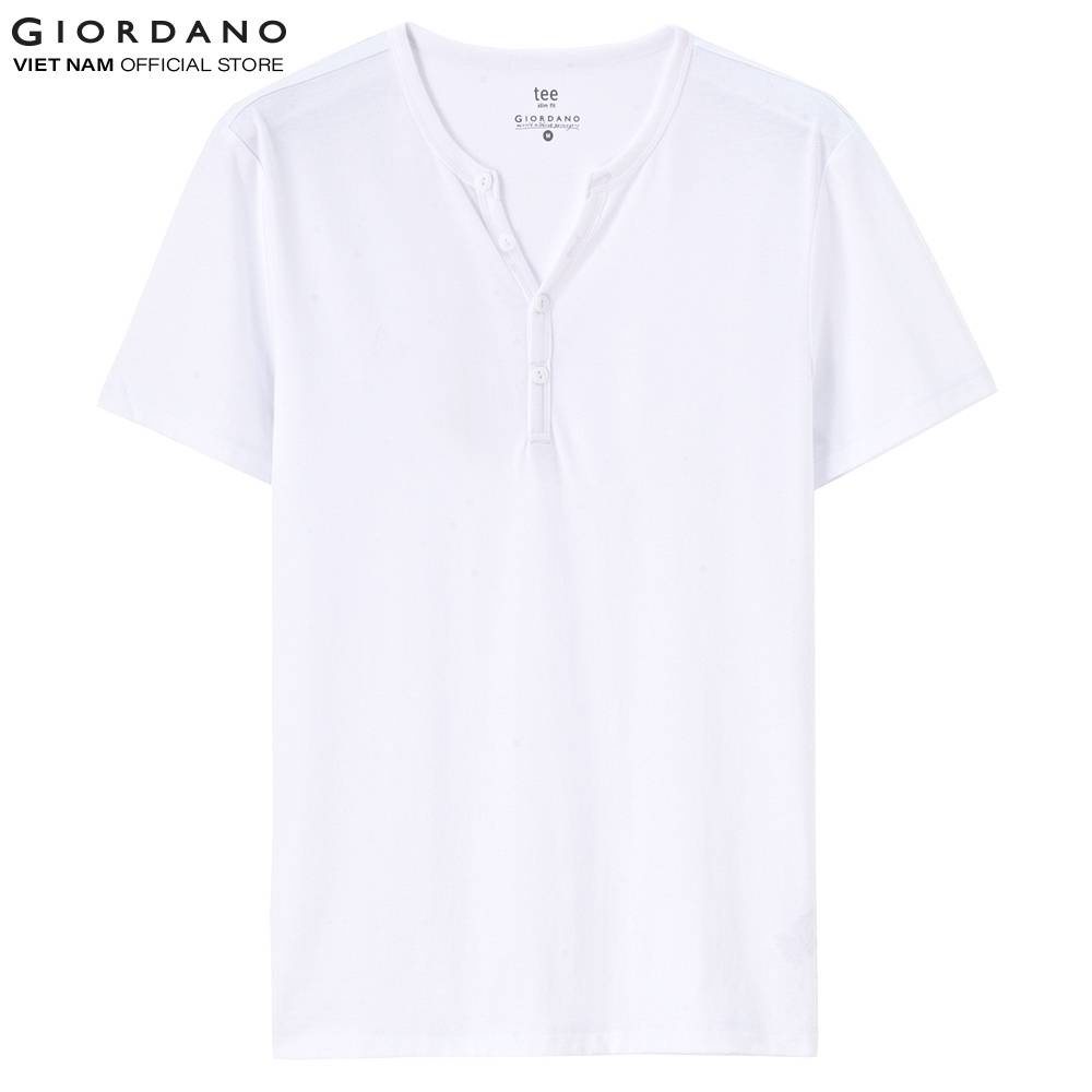 Áo Thun Nam Ngắn Tay Cài Khuy Giordano 01029316