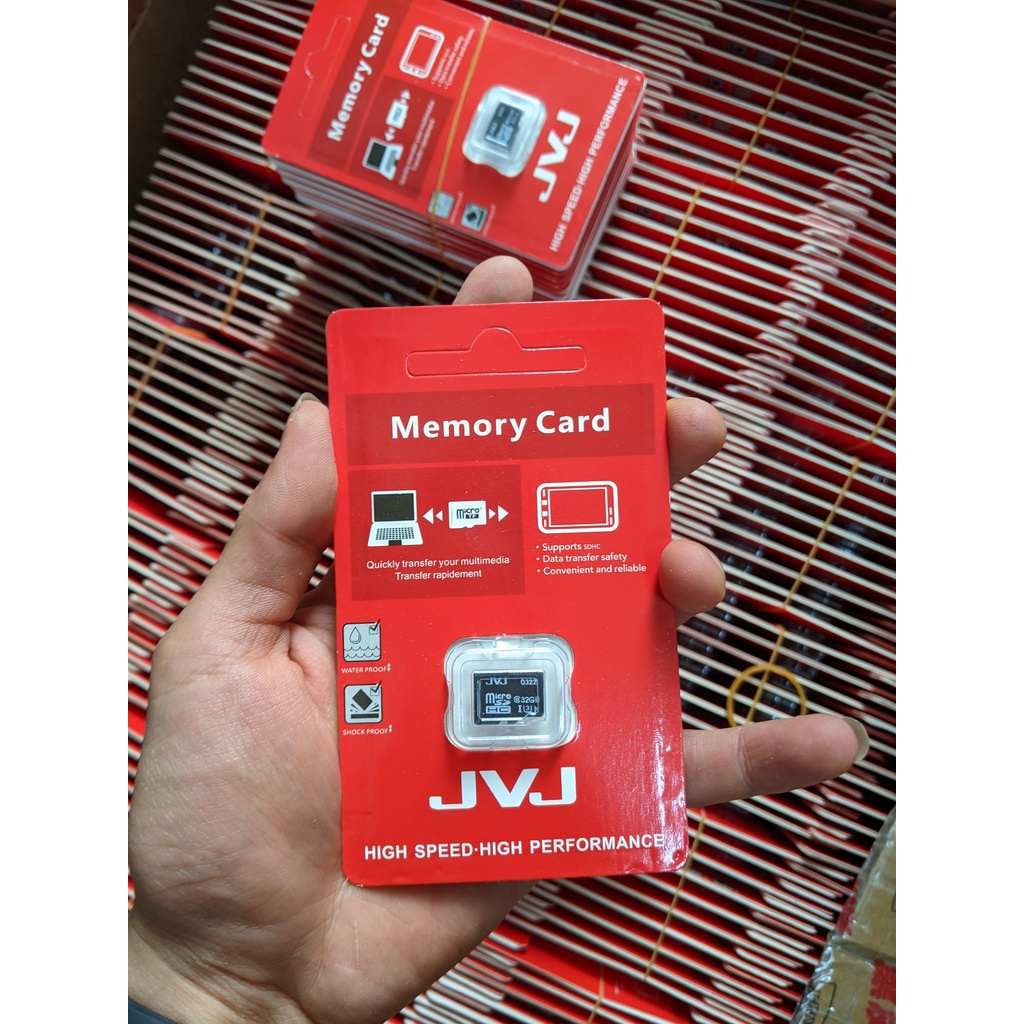 ⚡FREE SHIP⚡ Thẻ nhớ 64Gb/32GB/16GB/8GB/4GB/2GB Thẻ nhớ  JVJ  Class 10 Tốc độ cao chuyên dụng cho điện thoại, camera