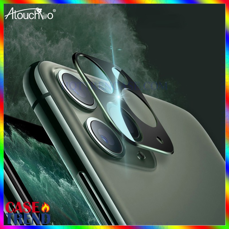 Kính Cường Lực Camera iPhone 11 / iPhone 11 Pro Max - Viền TiTanium - Atouchbo | BigBuy360 - bigbuy360.vn