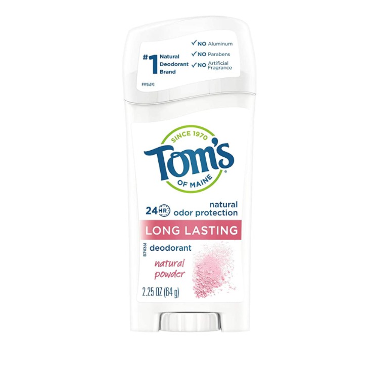 Lăn khử mùi dạng sáp hương phấn Tom's of Maine Natural Deodorant Stick Natural Powder 64g (Mỹ)