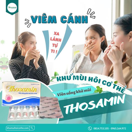 Viên uống thơm cơ thể, giảm mùi hôi cơ thể Thosamin Hộp 30 viên