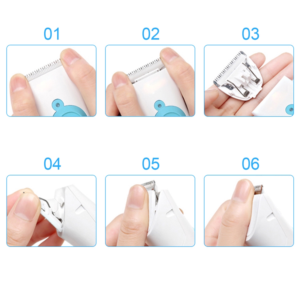 Tông đơ cắt tóc KONKA cổng usb chống nước dành cho bé