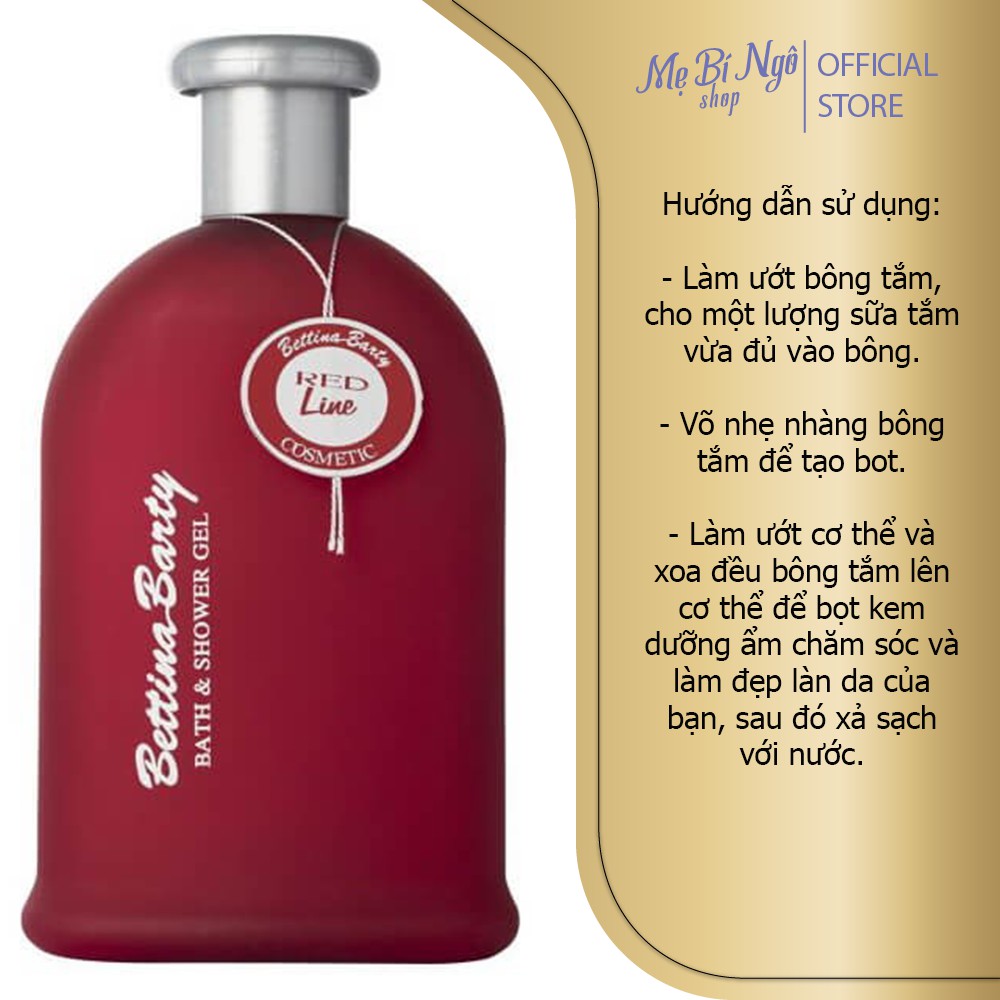 Sữa Tắm Tinh Dầu Nước Hoa Bettina Barty Bath And Shower Gel 500ml CHUẨN ĐỨC