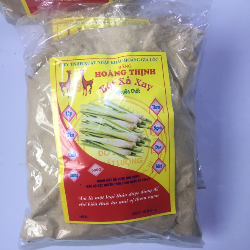 Bột sả nguyên chất gói 500g, thơm đúng vị, nguyên liệu ướp tuyệt vời